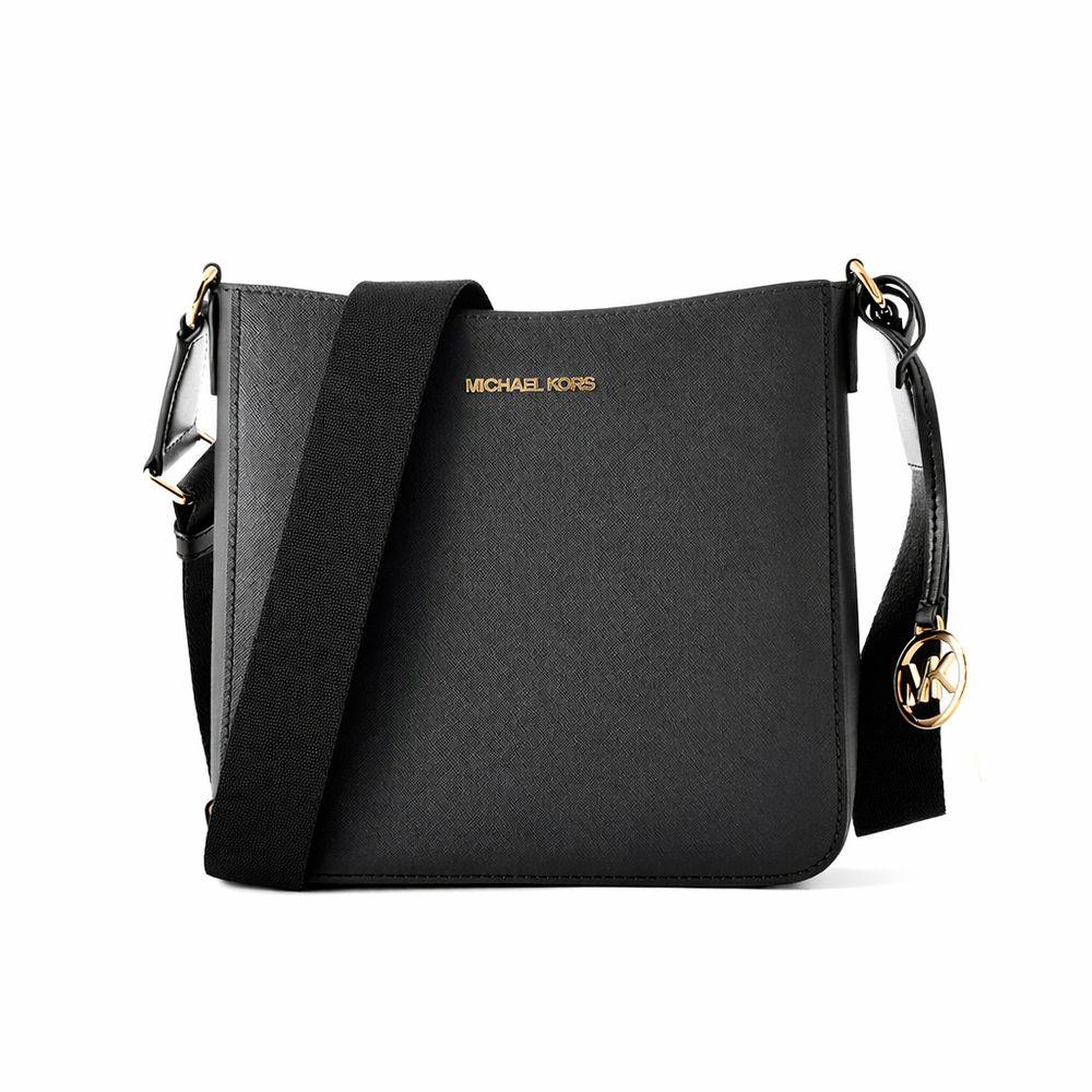Michael Kors Black Canvas Crossbody Bag