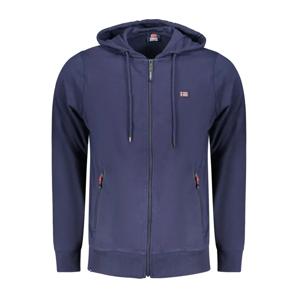 Norway 1963 Blue Cotton Men's Hoodie - Zeiniez