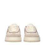 Fendi Beige Leather Low Top Sneakers - Zeiniez