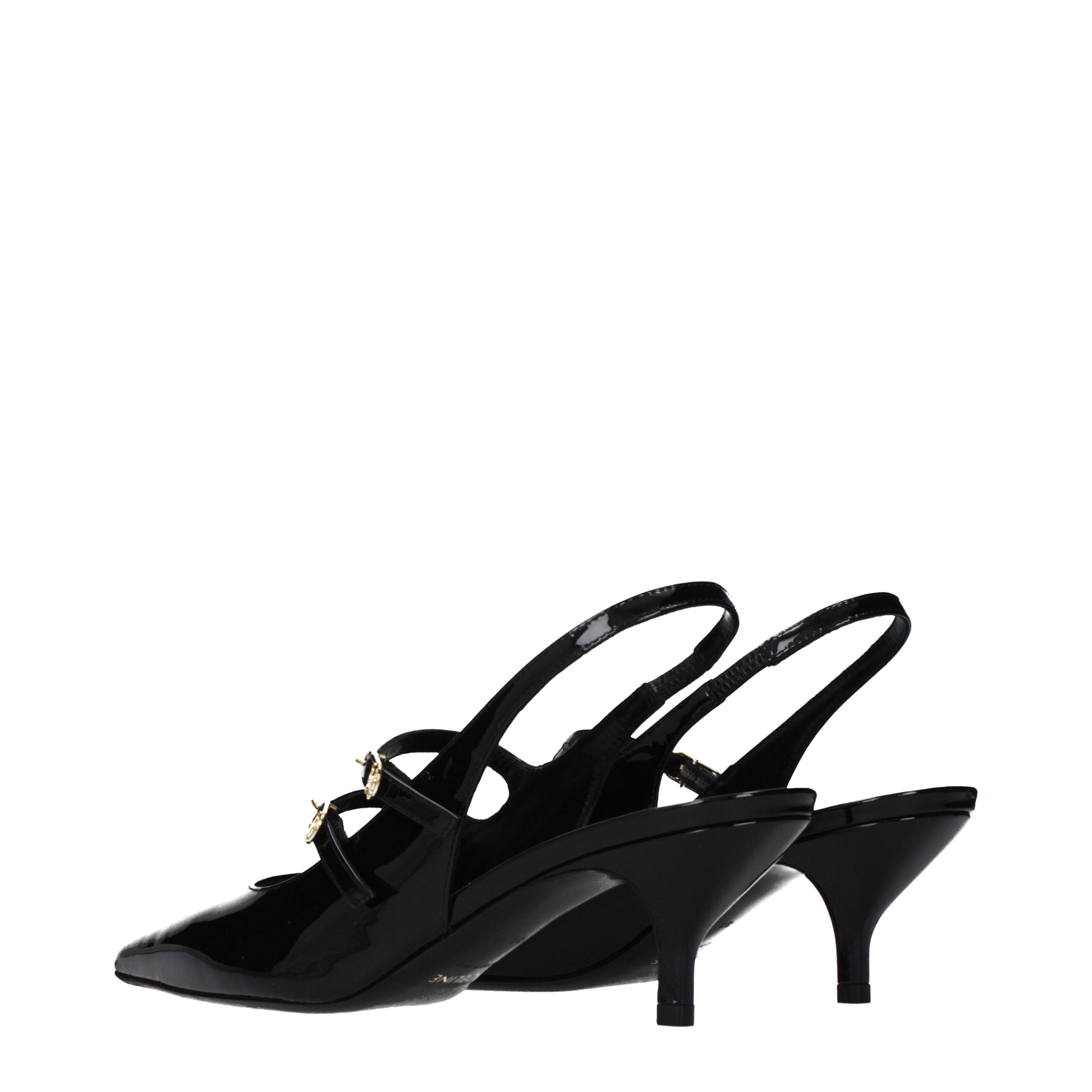 Celine Black Leather Sandals