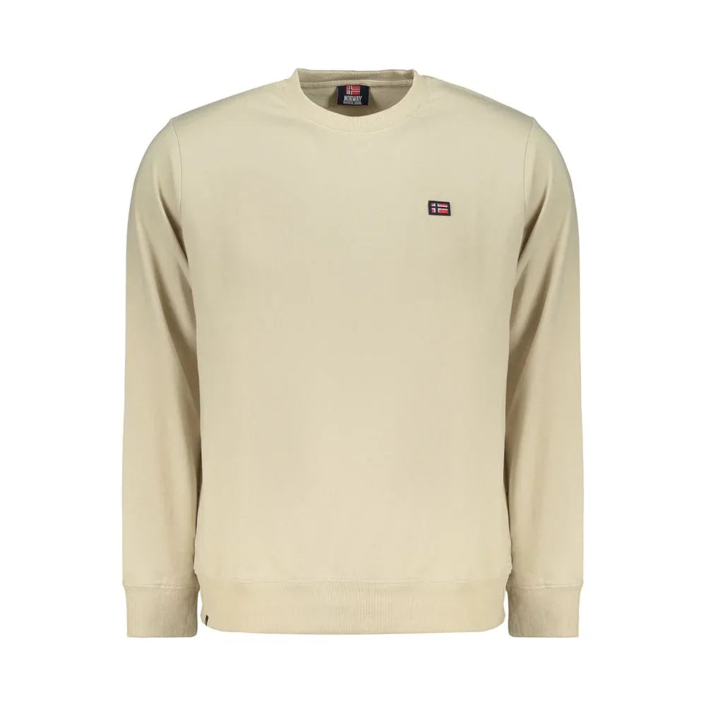Norway 1963 Beige Cotton Men Sweatshirt - Zeiniez