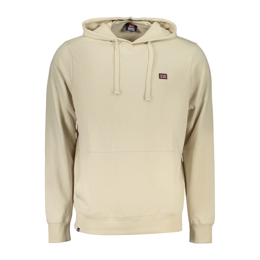 Norway 1963 Beige Cotton Men's Hooded Sweatshirt