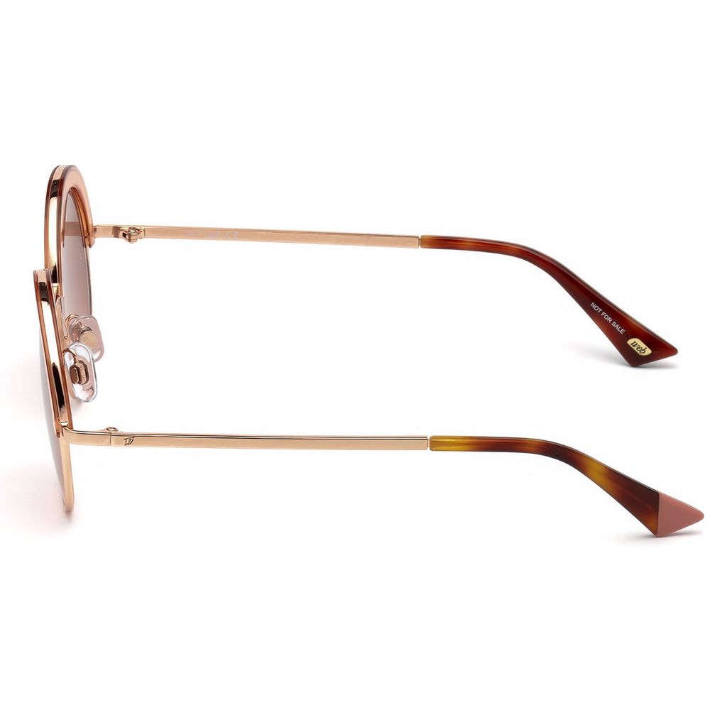 WEB EYEWEAR Gold Metal Sunglasses