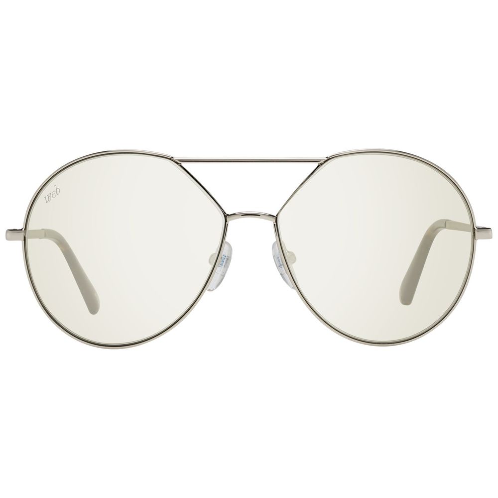 WEB EYEWEAR Gold Metal Sunglasses