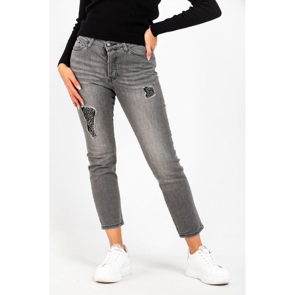 Gas Gray Cotton Jeans Denim