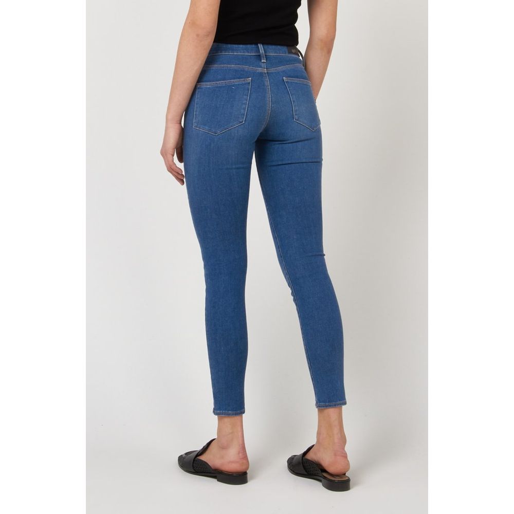 Gas Blue Cotton Skinny Jeans