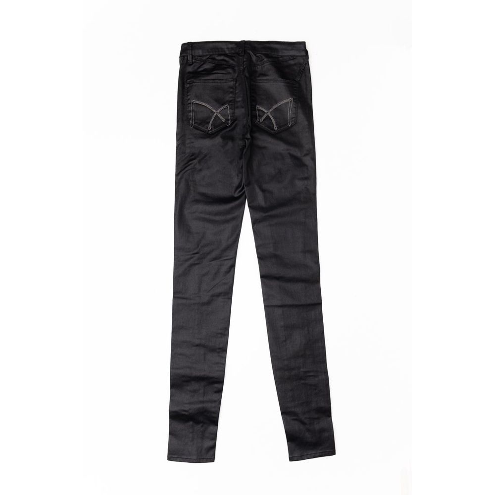 Gas Black Cotton Skinny Jeans
