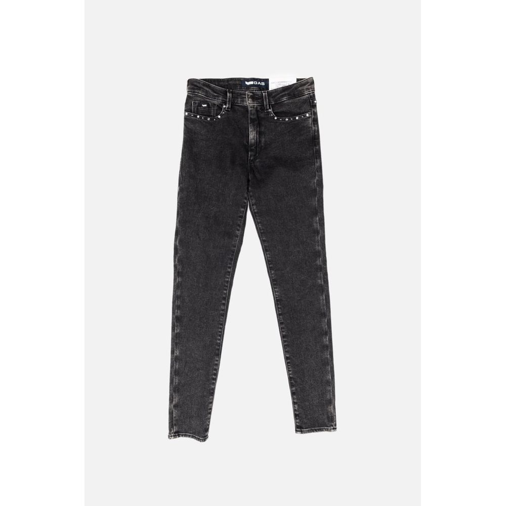Gas Gray Cotton Skinny Jeans