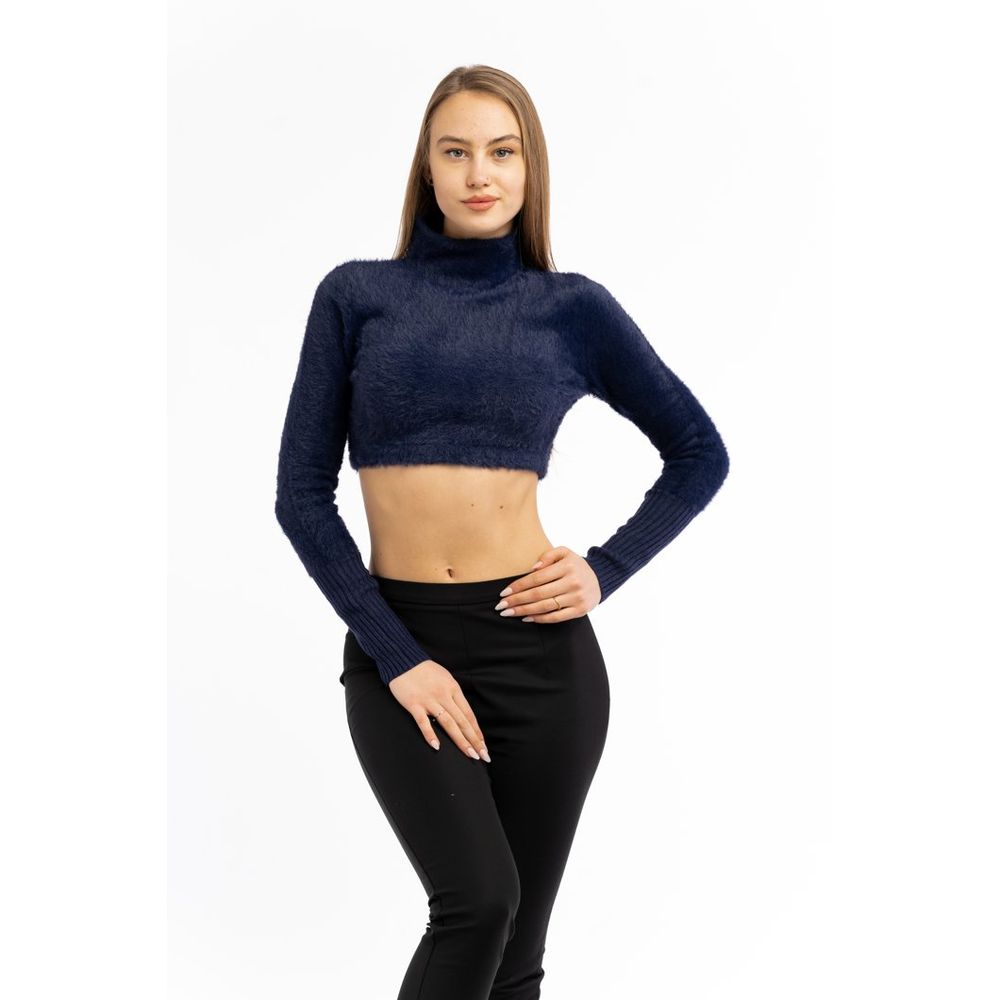 Patrizia Pepe Blue Polyester Cardigan