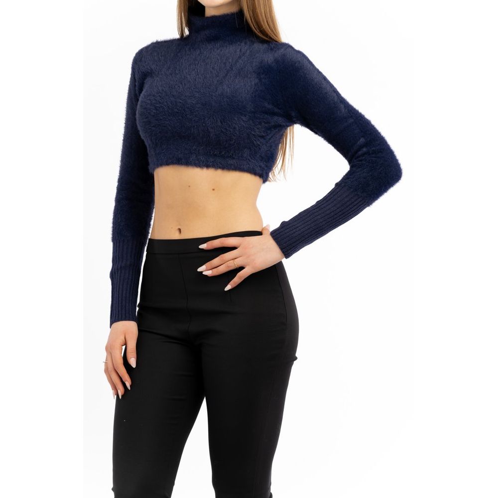 Patrizia Pepe Blue Polyester Cardigan