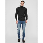 Guess Black Cotton Turtleneck