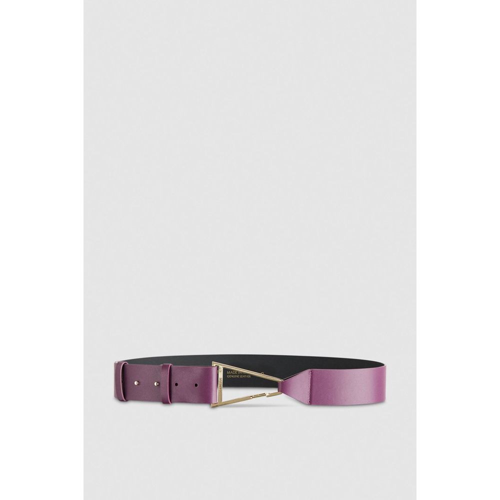 Patrizia Pepe Purple Calfskin Regular Belt