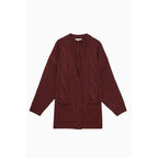 Patrizia Pepe Purple Marabou Cardigan