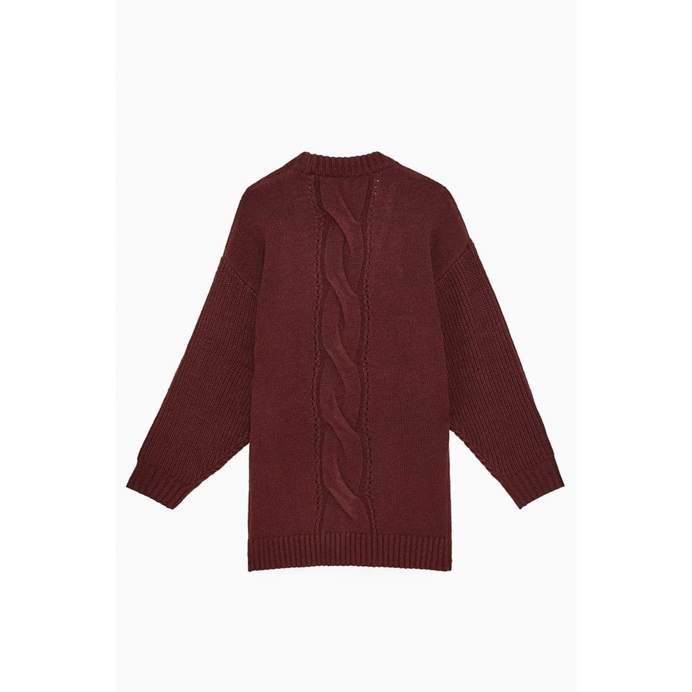 Patrizia Pepe Purple Marabou Cardigan