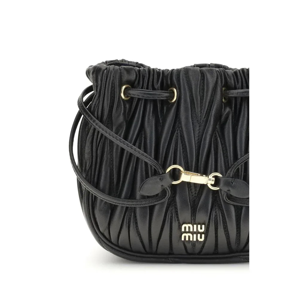 Miu Miu Black Calf Leather Bos Taurus Wallet - Zeiniez
