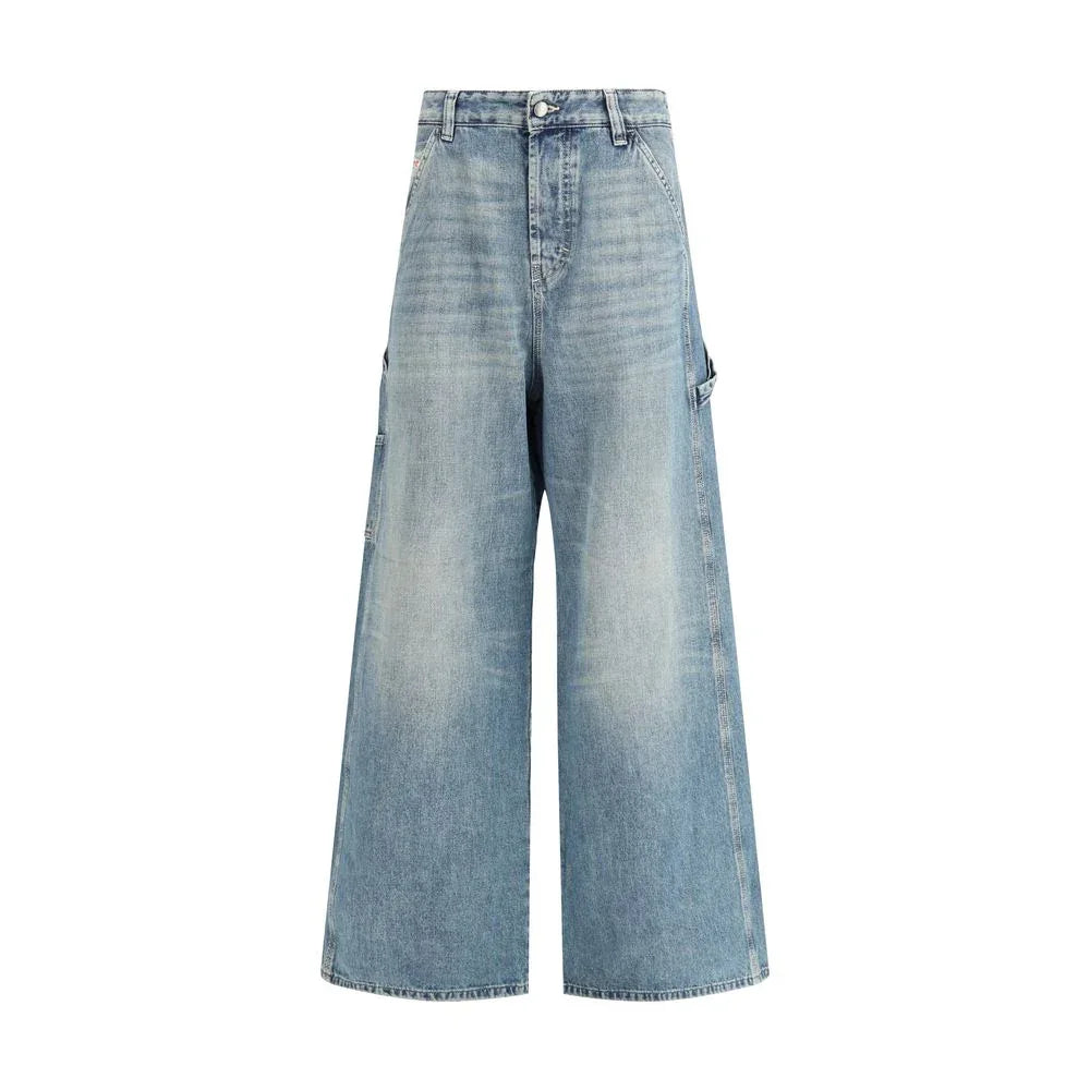 Diesel Blue Cotton Relaxed Fit Jeans - Zeiniez