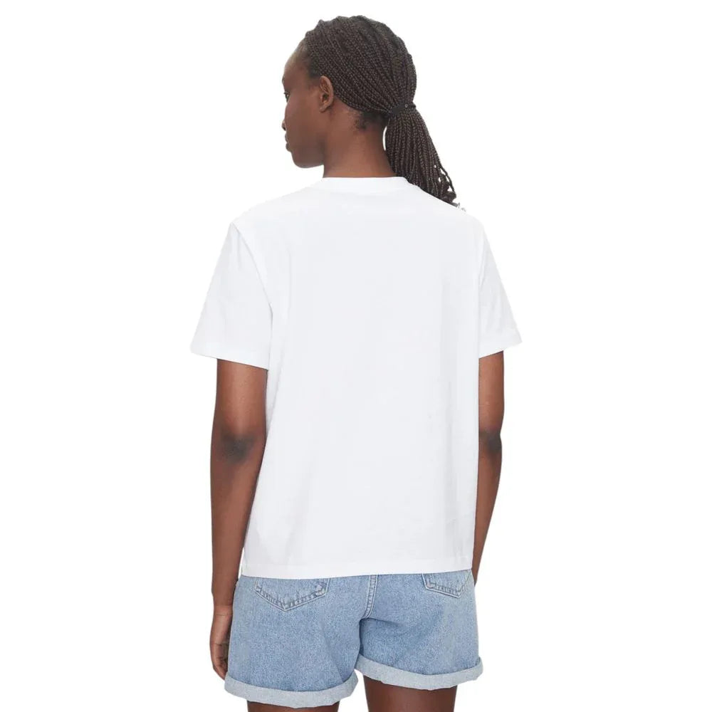 Calvin Klein Jeans White Cotton T-Shirt - Zeiniez
