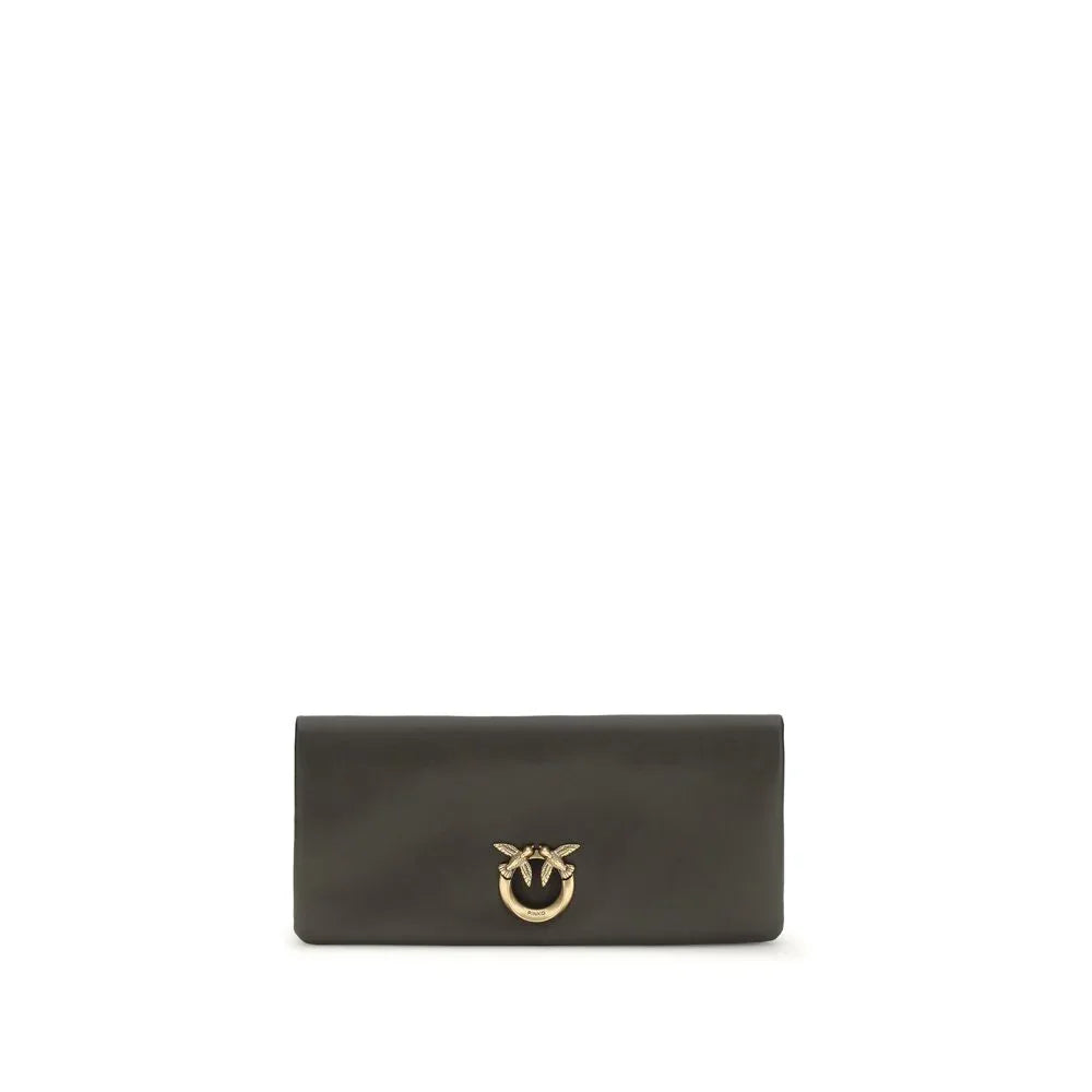 PINKO Bicolor Calf Leather Bos Taurus Clutch Bag - Zeiniez