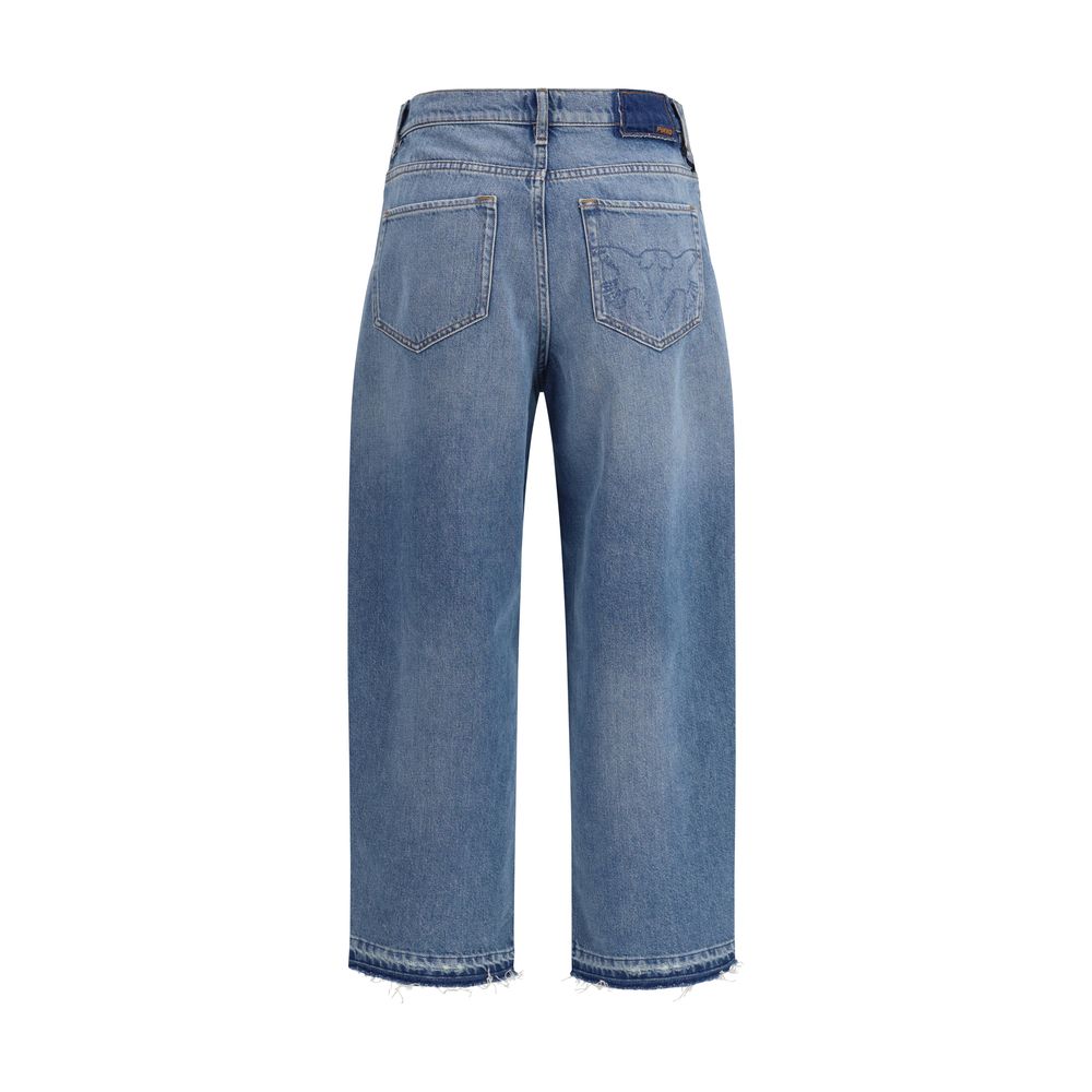 PINKO Blue Cotton Jeans Denim