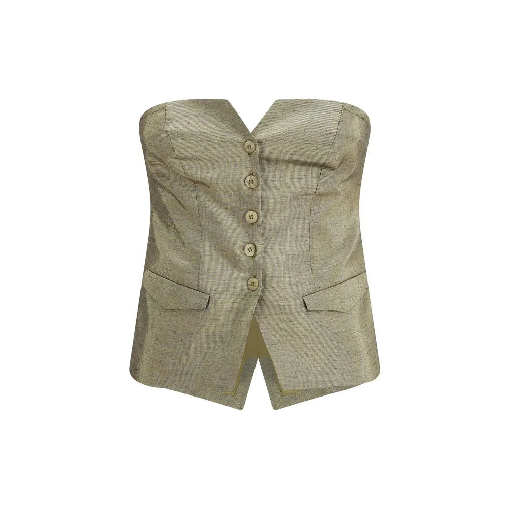 Forte_Forte Gold Cotton T-Shirt