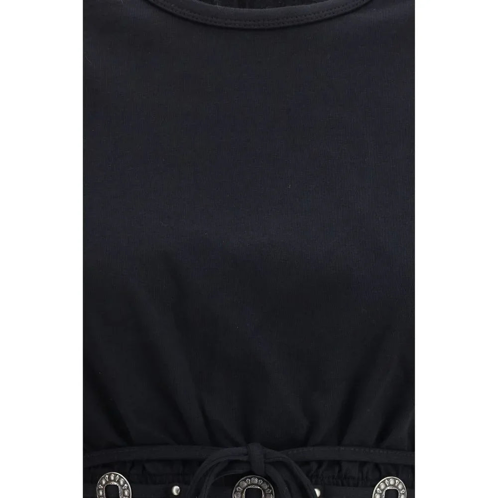 PINKO Black Cotton T-Shirt - Zeiniez