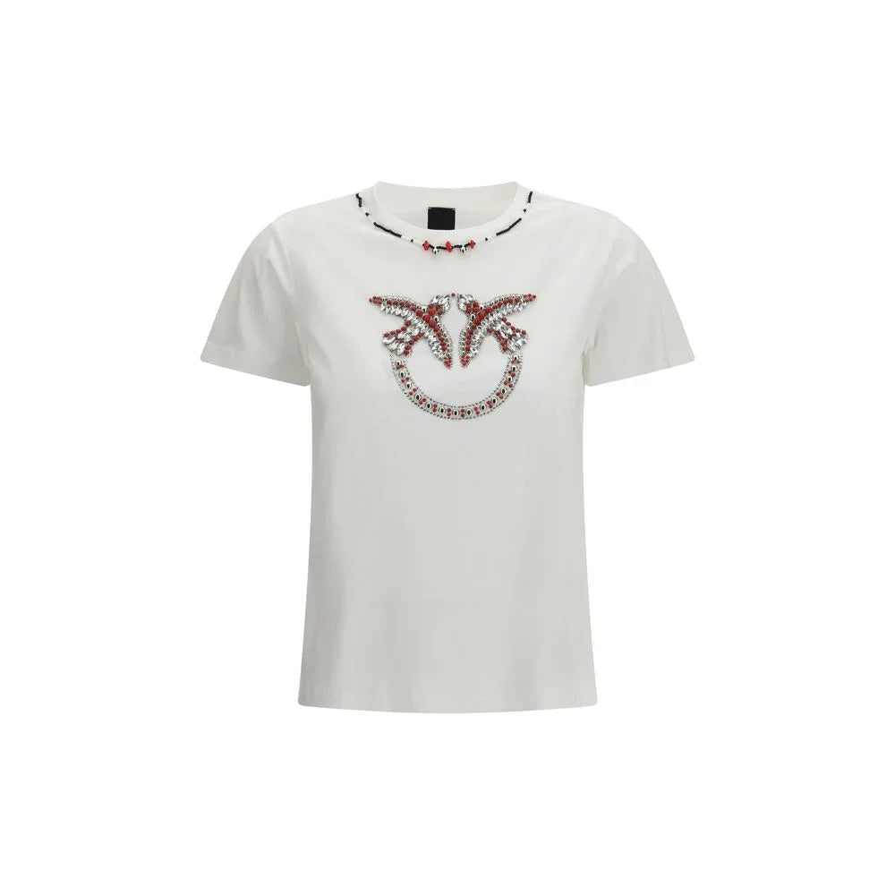 PINKO White Cotton T-Shirt