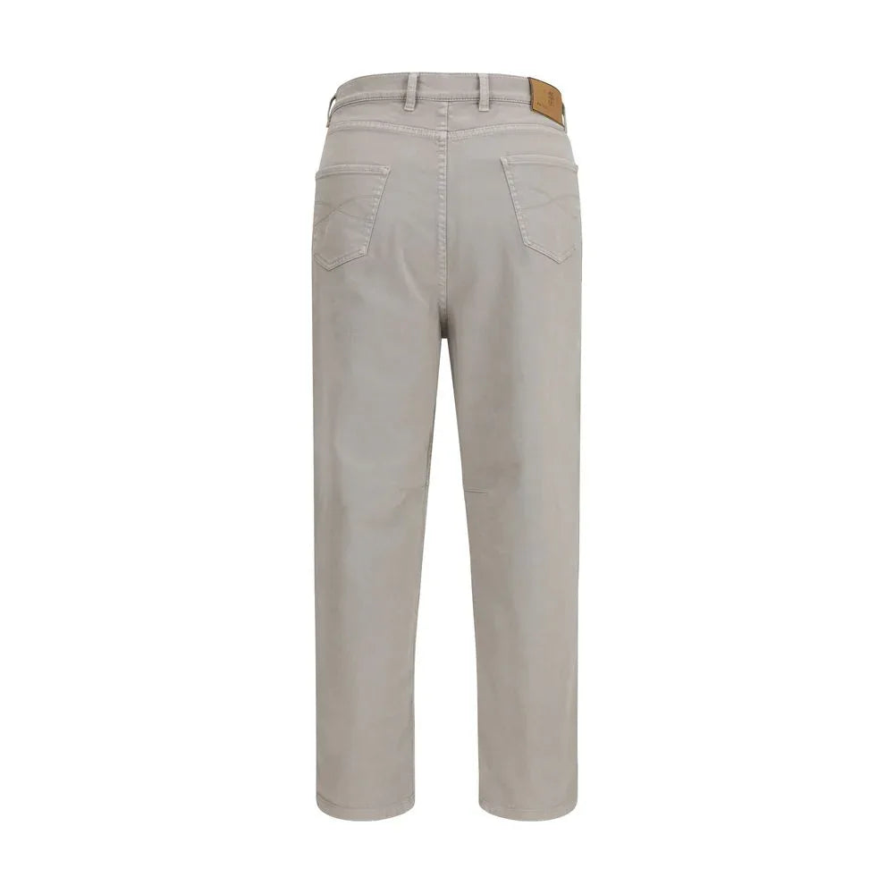 Brunello Cucinelli Brown Cotton Casual Pants