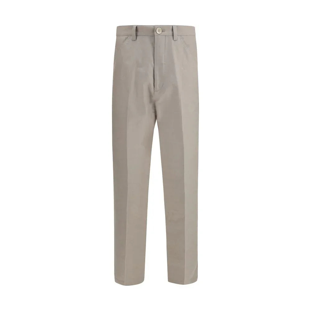 Brunello Cucinelli Beige Cotton Casual Pants