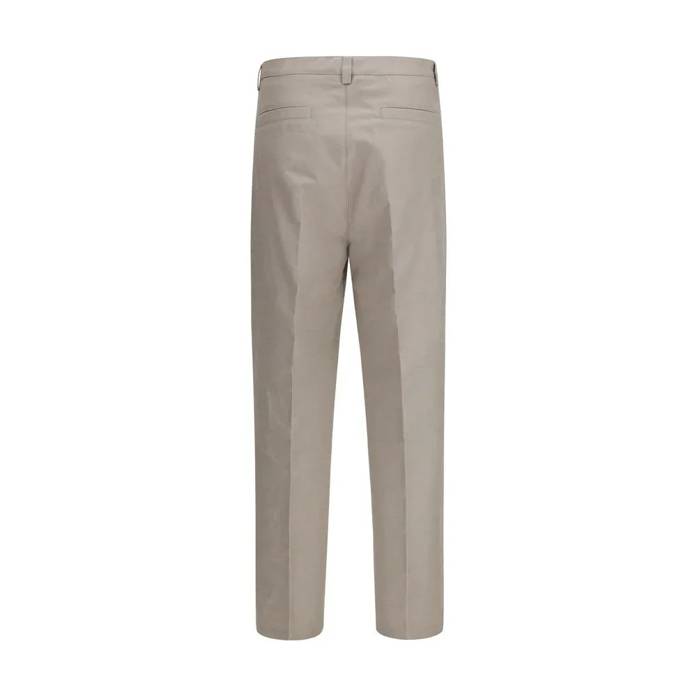 Brunello Cucinelli Beige Cotton Casual Pants