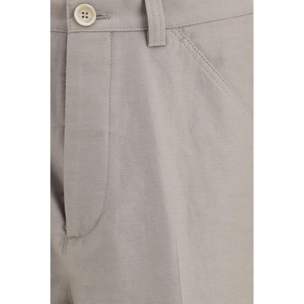 Brunello Cucinelli Beige Cotton Casual Pants