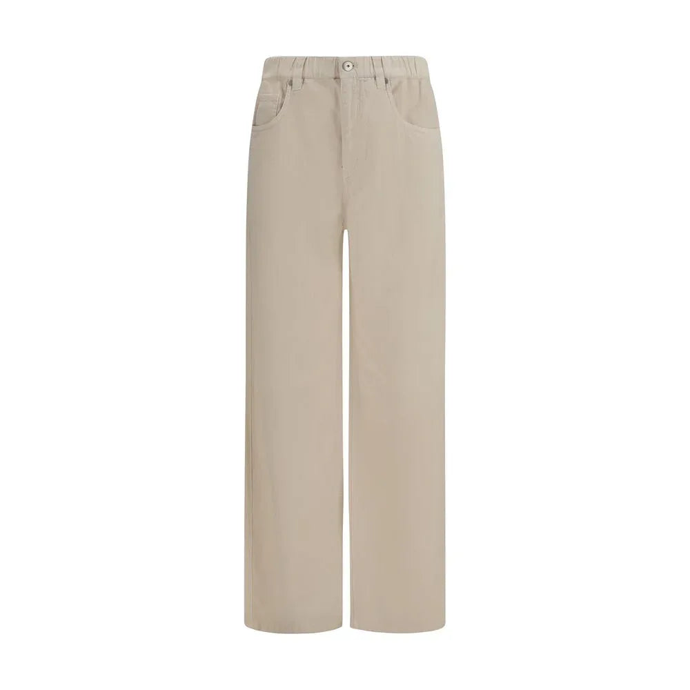 Brunello Cucinelli Beige Cotton Jeans Denim