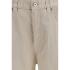 Brunello Cucinelli Beige Cotton Jeans Denim