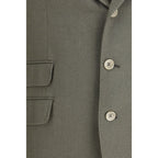 Brunello Cucinelli Bicolor Silk Coat