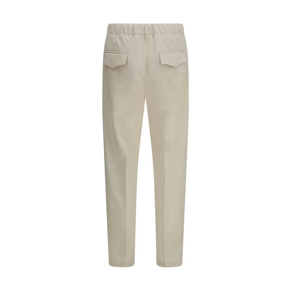 Lardini Beige Cotton Casual Pants