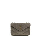 Saint Laurent Gray Lamb Ovis Aries Aries Shoulder Bag