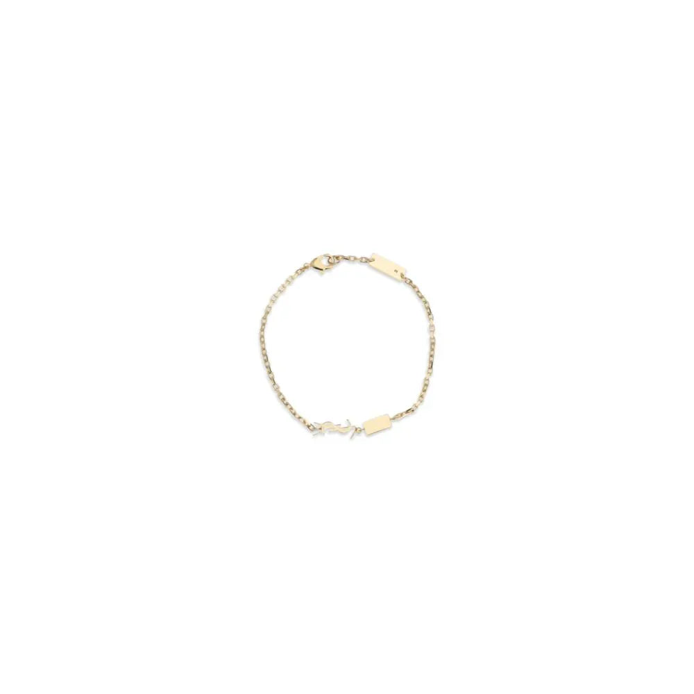 Saint Laurent Gold Metal Bracelet