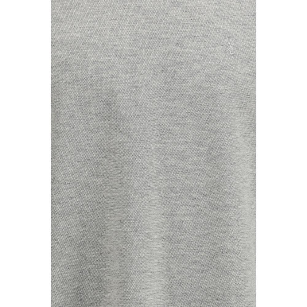 Saint Laurent Gray Cotton T-Shirt