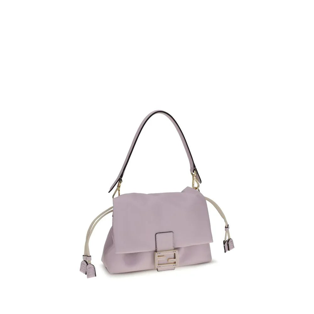 Fendi Purple Calf Leather Bos Taurus Shoulder Bag