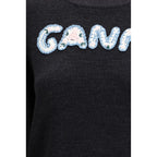 Ganni Gray Wool Oves Aries Sweatshirt