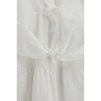 Ganni White Cotton Casual Dress