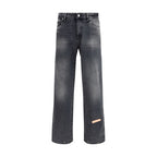 PDF Channel Gray Cotton Jeans Denim