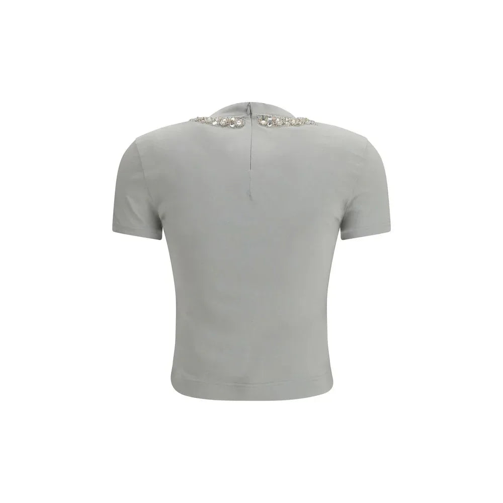 Dolce & Gabbana Gray Cotton T-Shirt