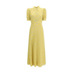 Alessandra Rich Bicolor Silk Casual Dress