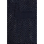 Thom Browne Blue Cotton Cardigan