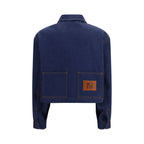 Fendi Blue Cotton Denim Jacket