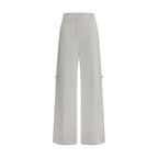 Fendi White Cotton Pants