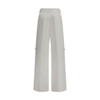 Fendi White Cotton Pants