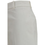 Fendi White Cotton Pants