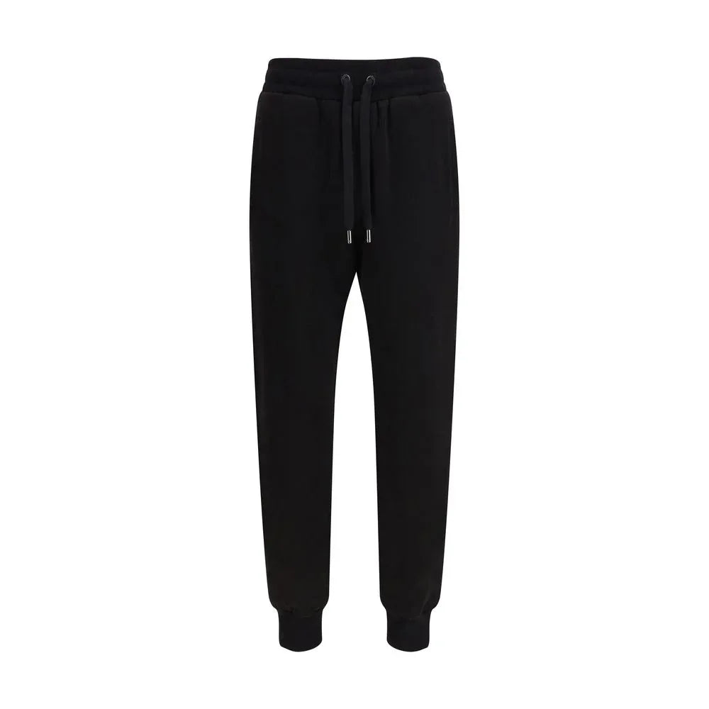 Dolce & Gabbana Black Cotton Casual Pants