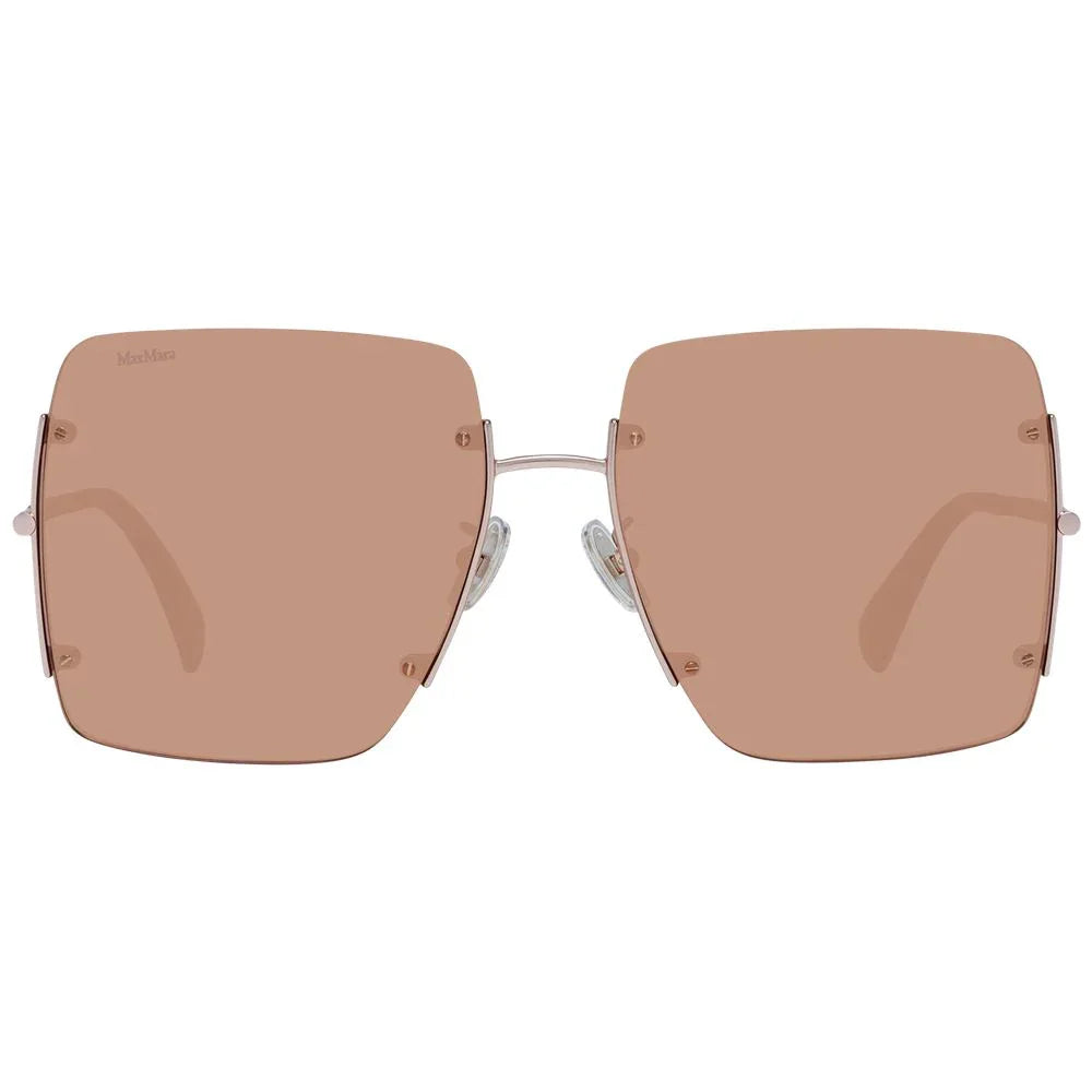 Max Mara Rose Gold Metal Sunglasses